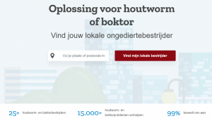 Zaagsel onder houten draagbalken als symptoom van houtworm of boktor infectie in huis